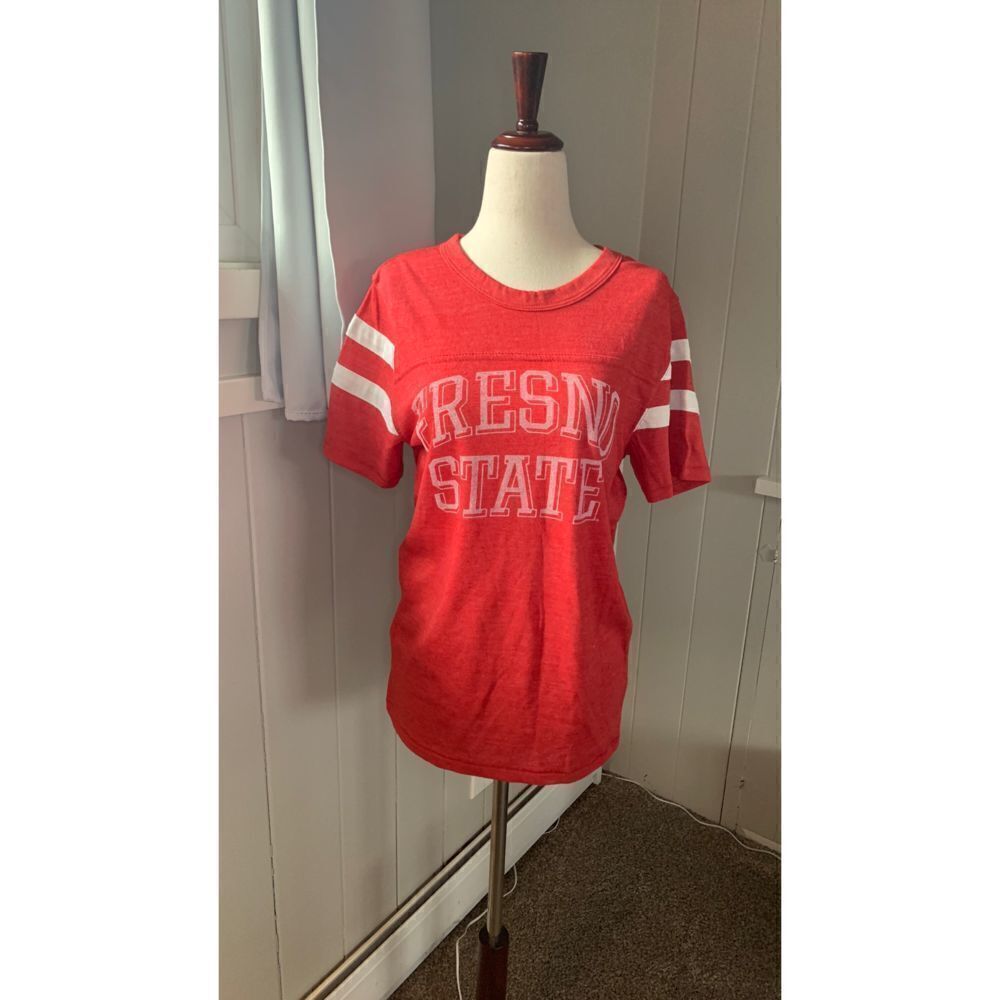 Alternative Fresno State red football tee shirt sz small